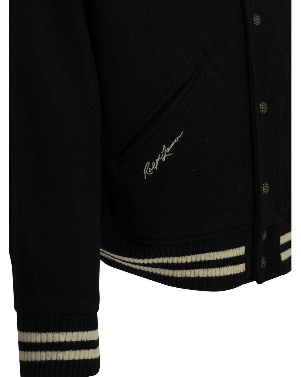 Polo Ralph Lauren Black "Yankees" Bomber Jacket for men