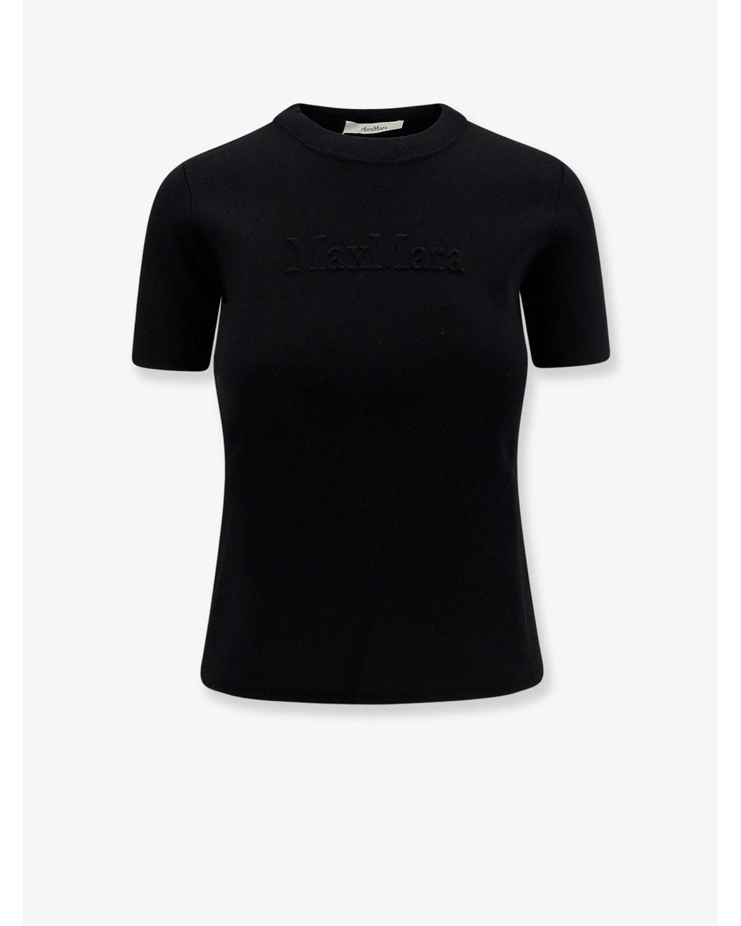 Max Mara Black Adelio Viscose Blend T-Shirt