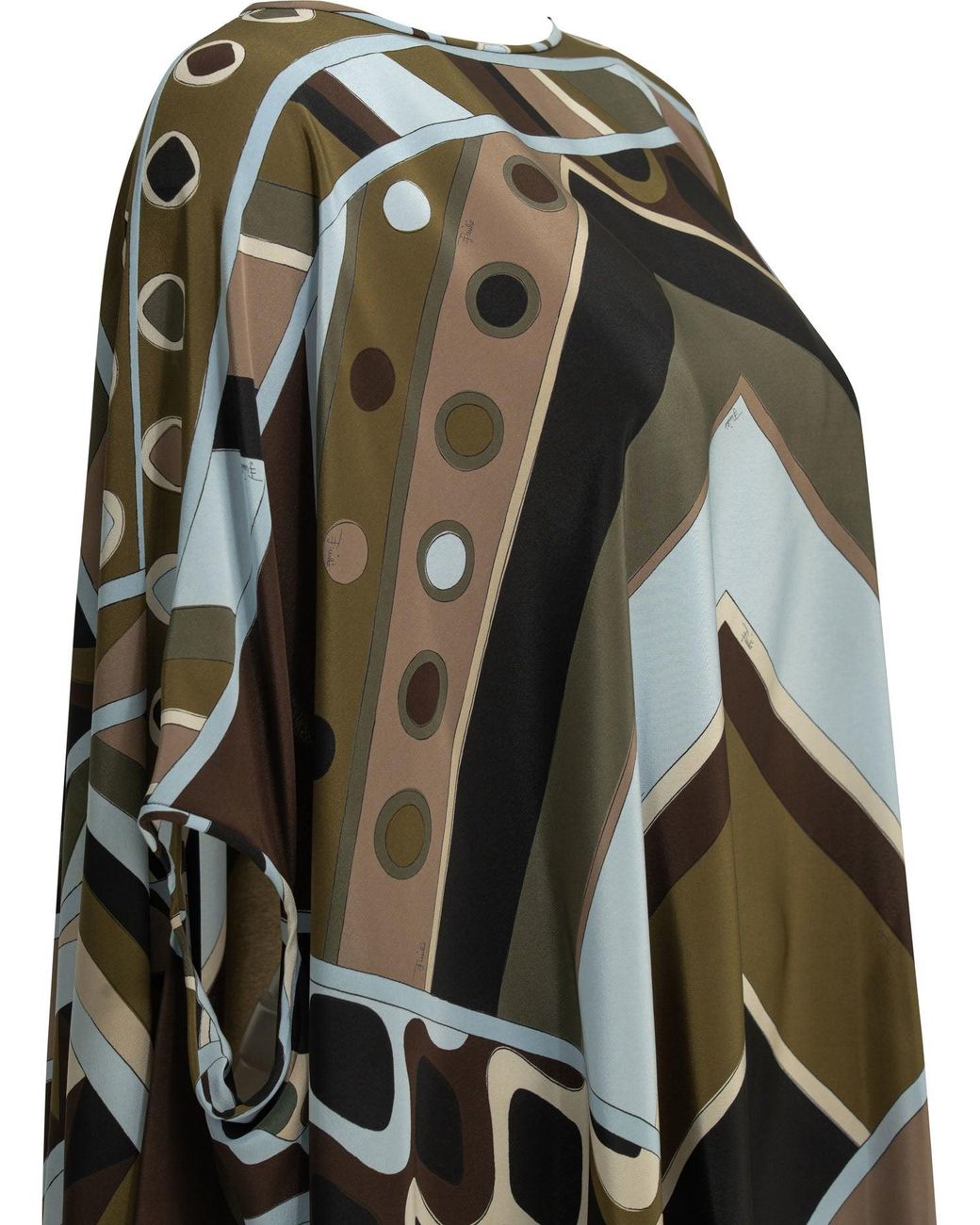 Emilio Pucci Black "Vivara" Short Caftan Dress