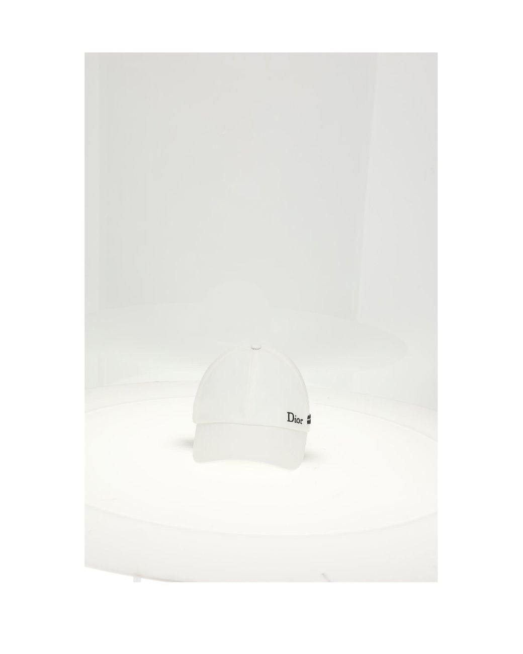 Dior White Bucket Hat Technical Fabric Polyester for men