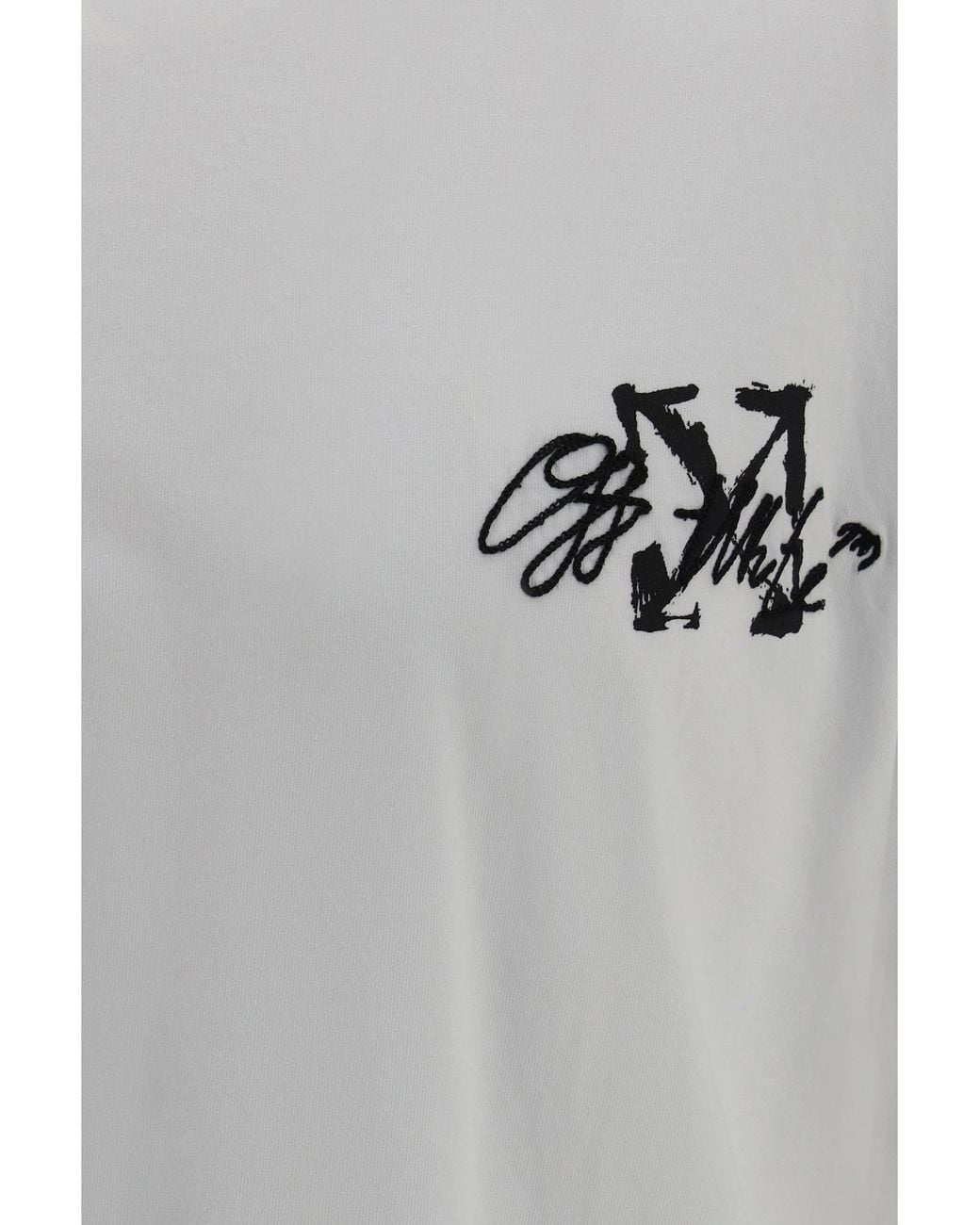 Off-White c/o Virgil Abloh Gray Stroke Skate T-Shirt for men