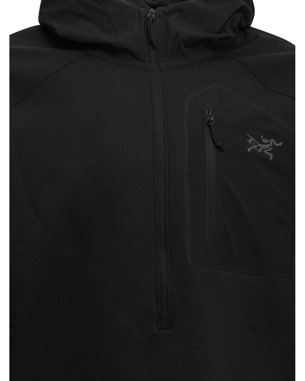 Arc'teryx Black Konseal Half-Zip Sweatshirt for men
