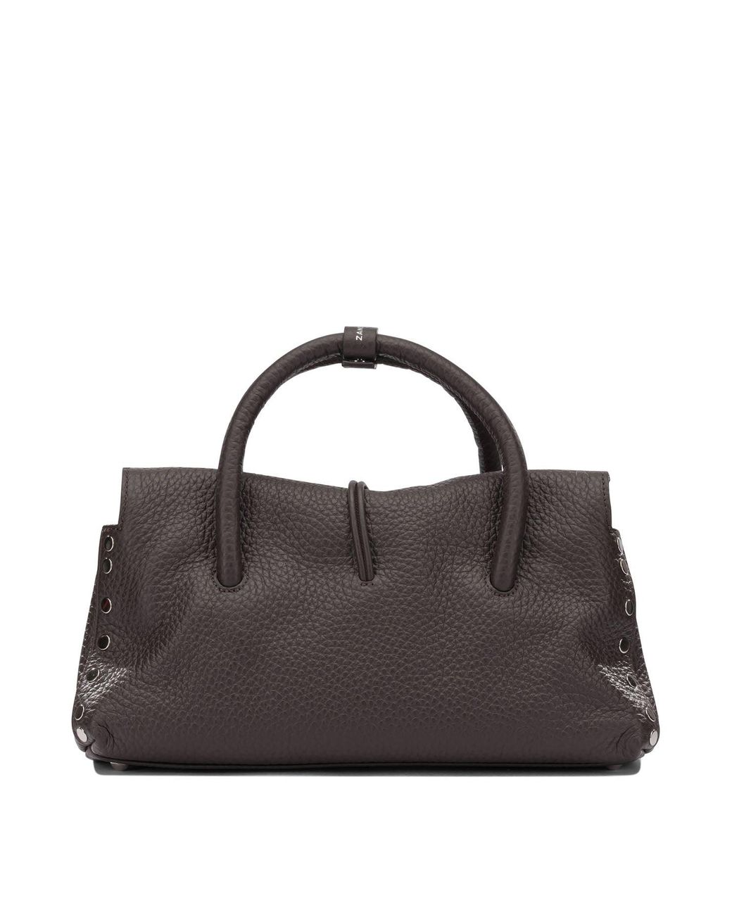 Zanellato Black "Dotta" Medium Handbag