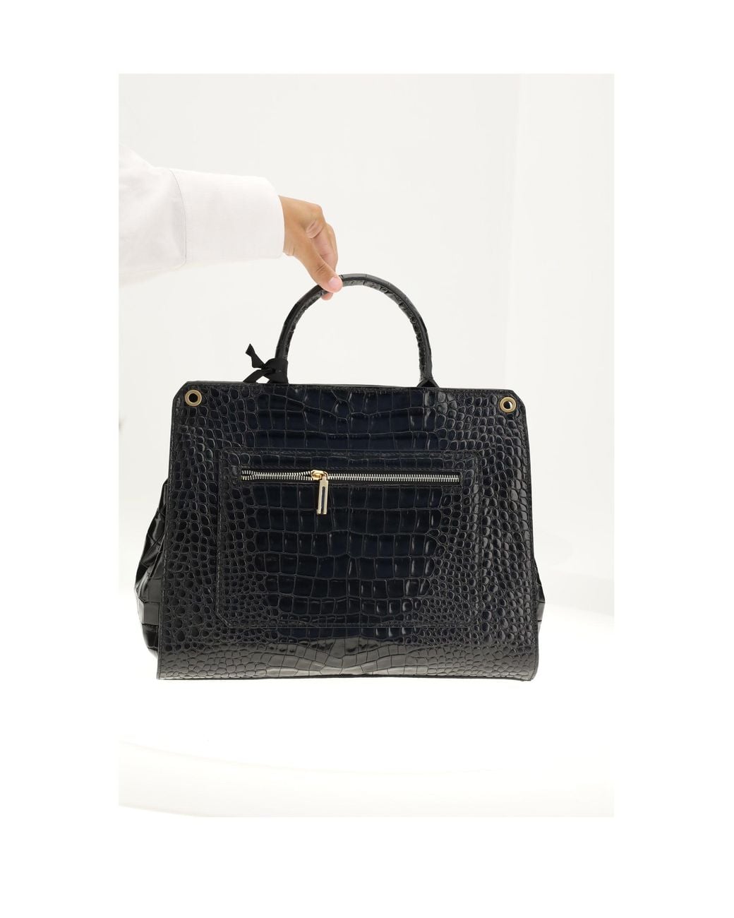 VISONA Black Bengala Shoulder Bag Nero