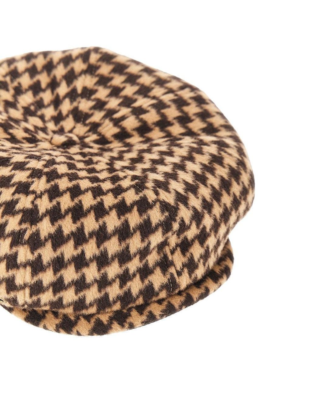 Kangol Brown Block Zig Driving Cap for men