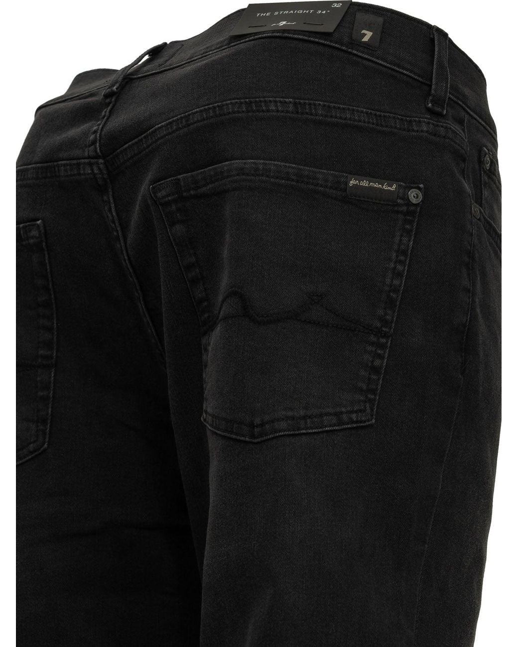 7 For All Mankind Black Jeans for men