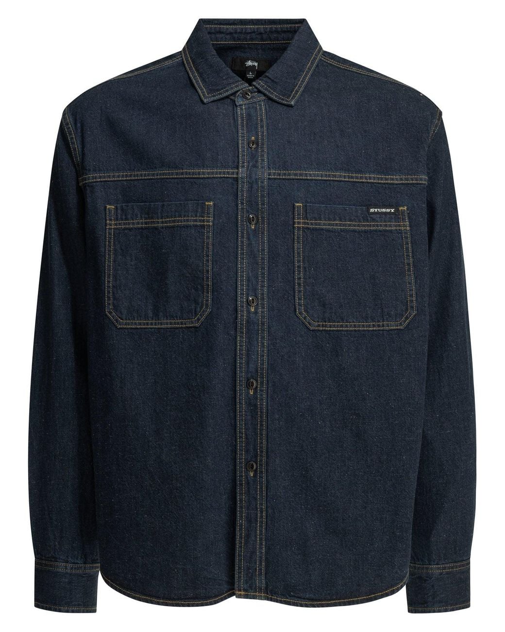 Stussy Blue Stussy Cotton Shirt for men