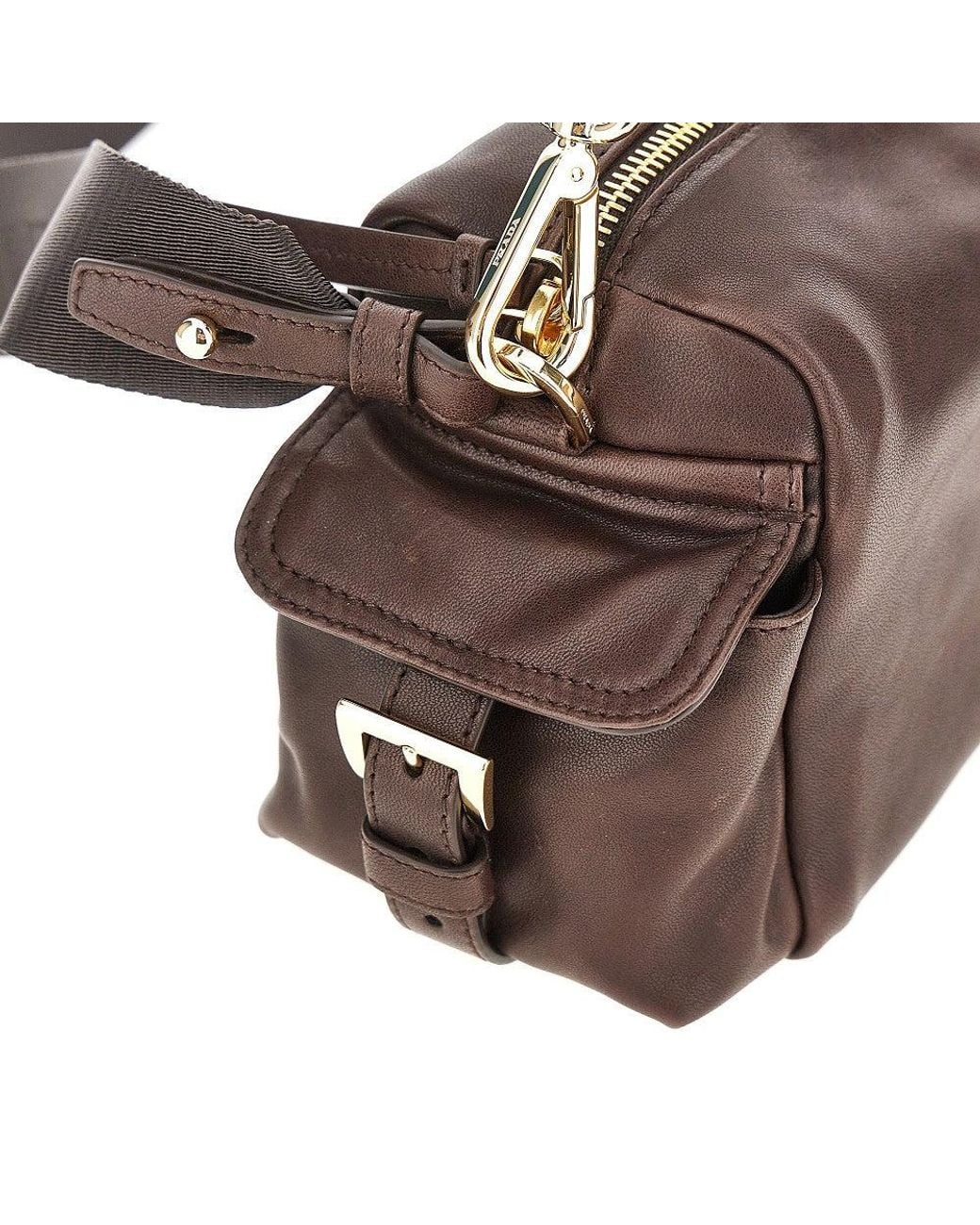 Prada Brown Nappa Leather Small Explore' Bag