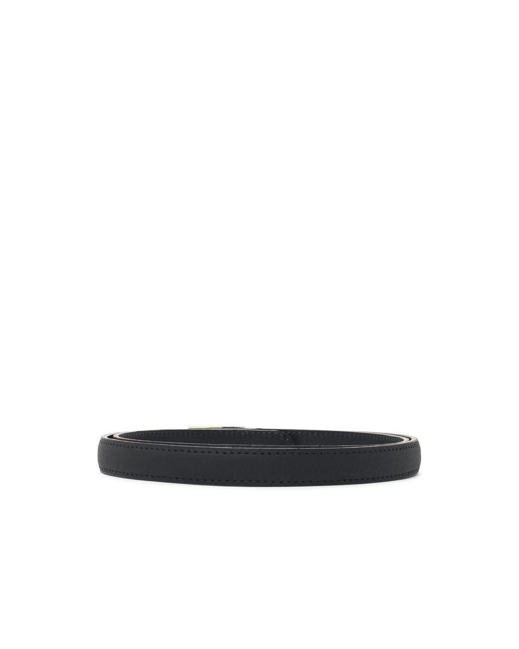 ERL White Leather Belt for men