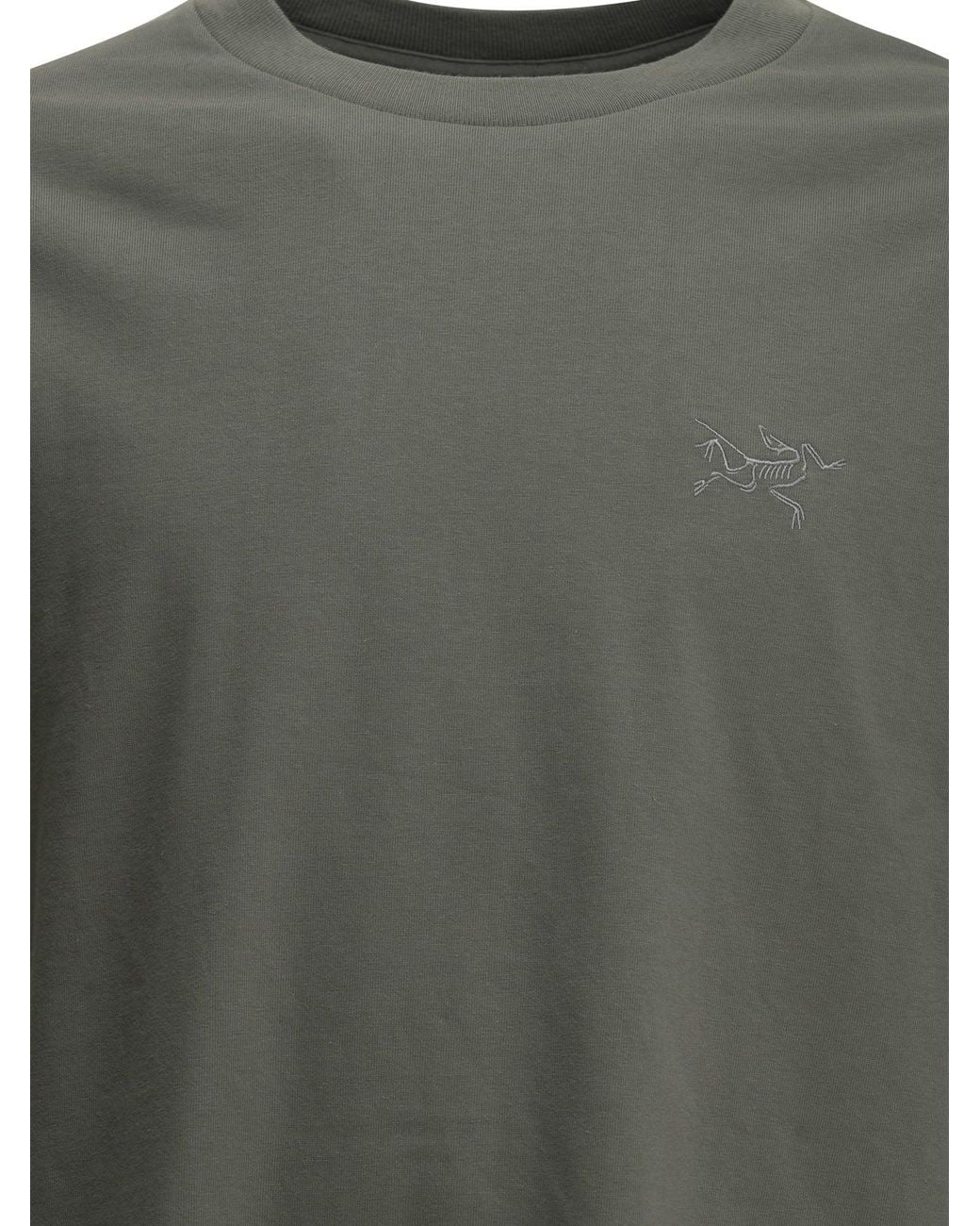 Arc'teryx Gray Kragg Emblem Crew Neck T-Shirt for men