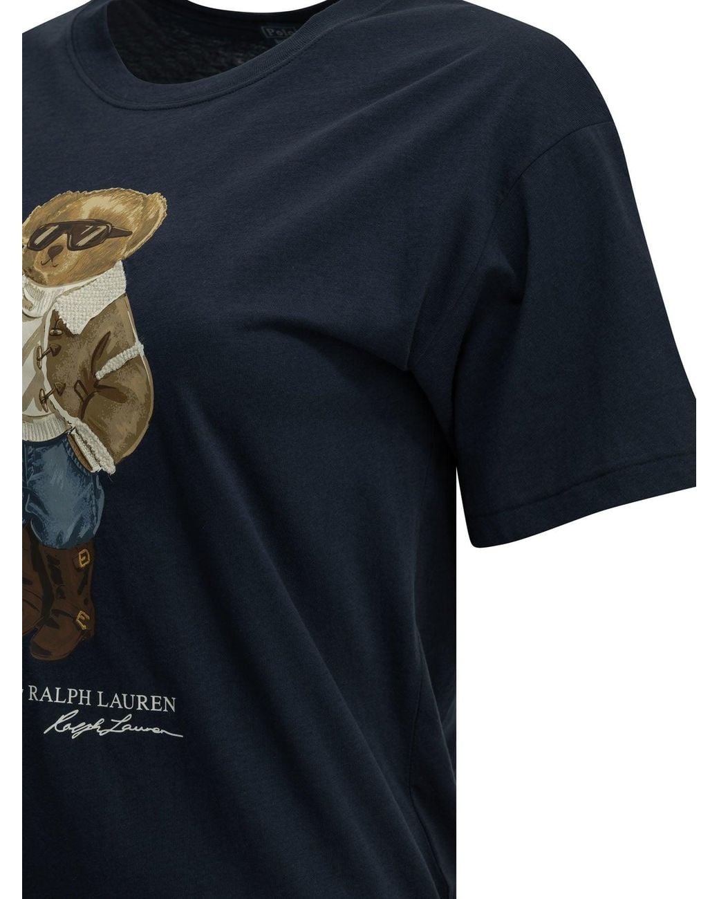 Polo Ralph Lauren Blue Polo Bear Crew-Neck T-Shirt