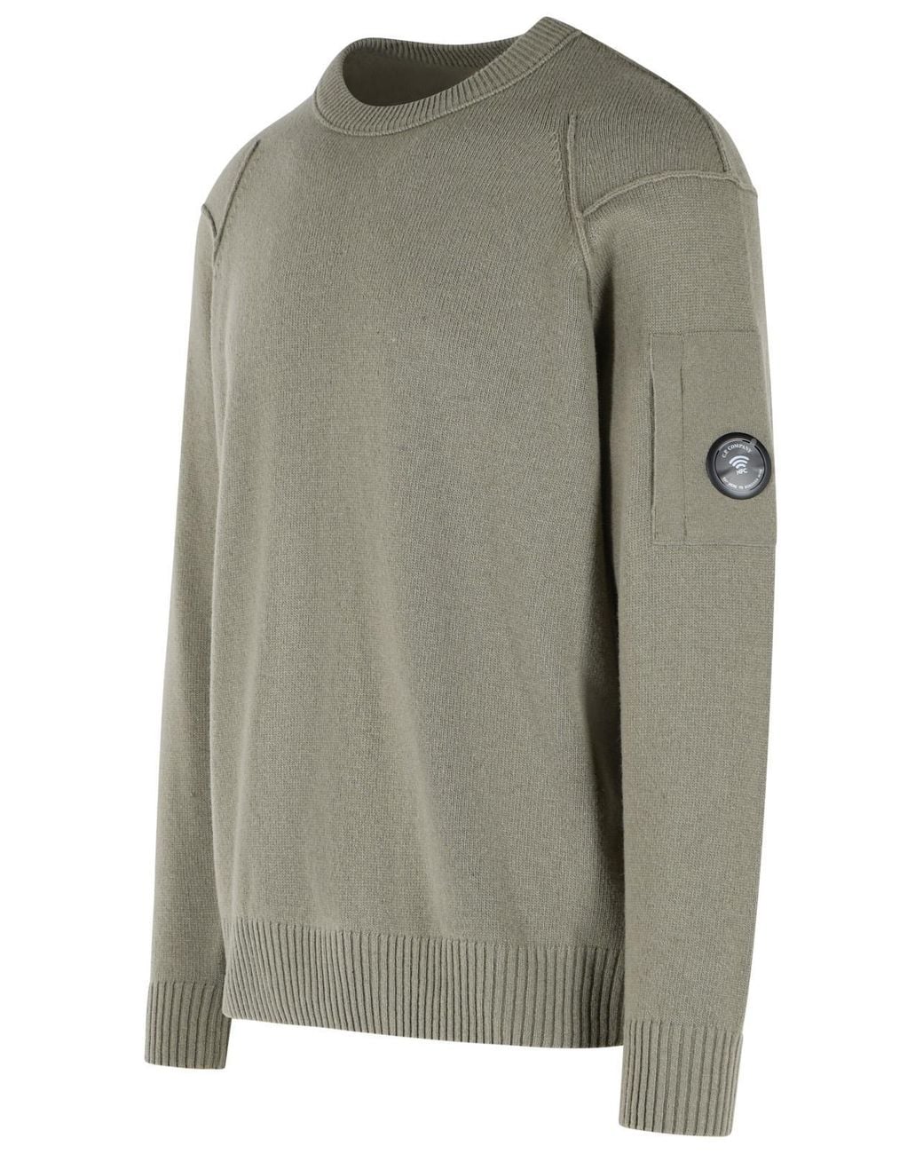 C P Company Gray C. P. Company Wool & Polyamide Sweater for men