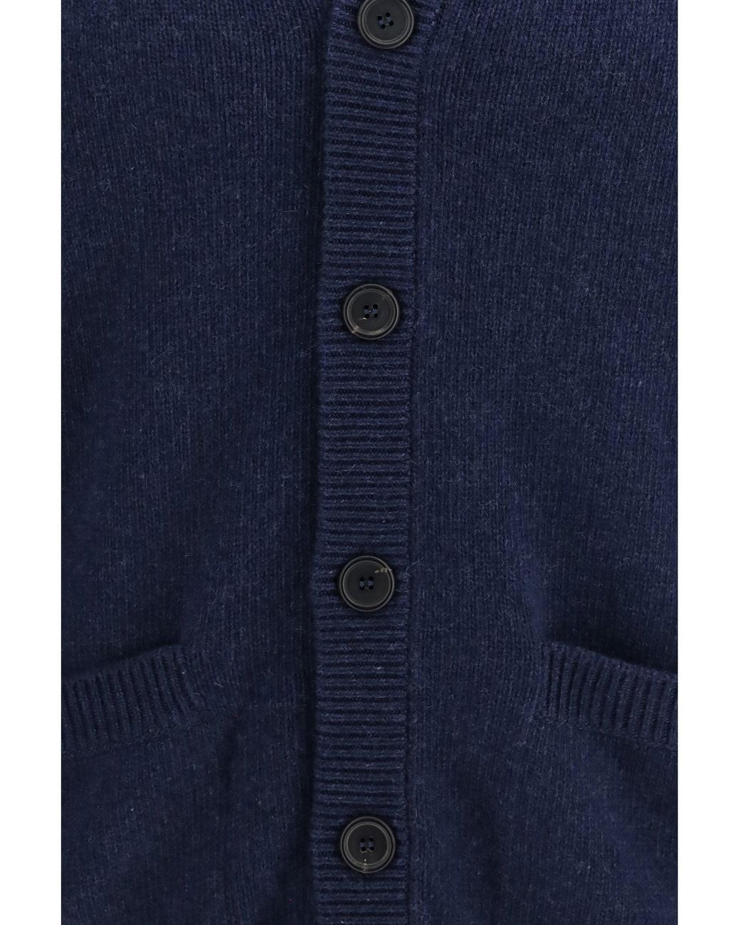 Prada Blue V-Neck Re-Cashmere Cardigan for men
