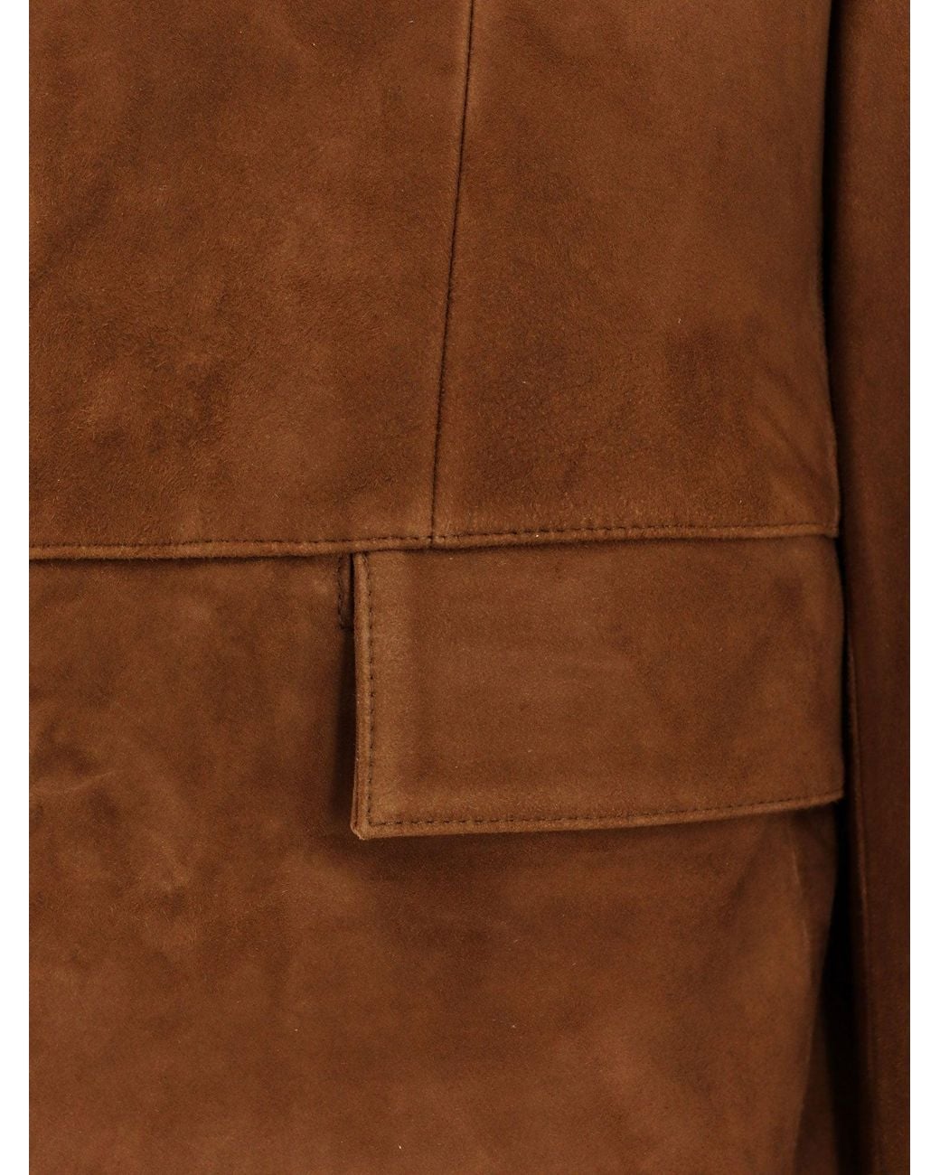 TONYWACK Brown Tailored Suede Jacket