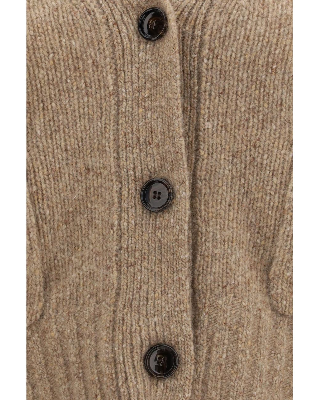 Allude Natural Cashmere V-Neck Cardigan