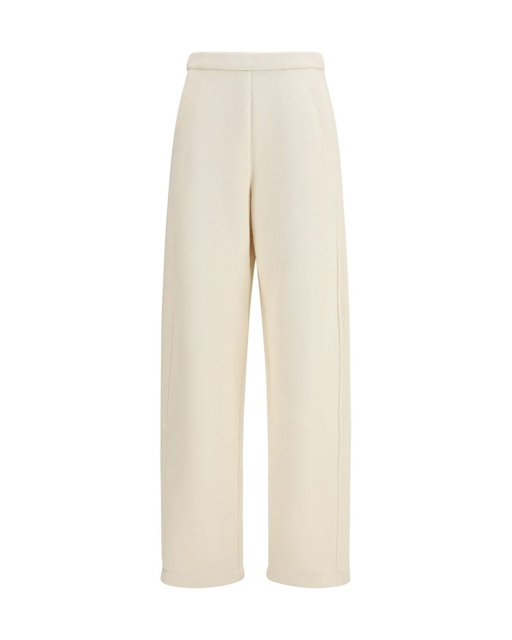 Max Mara Pure Natural Dente Pants Avorio
