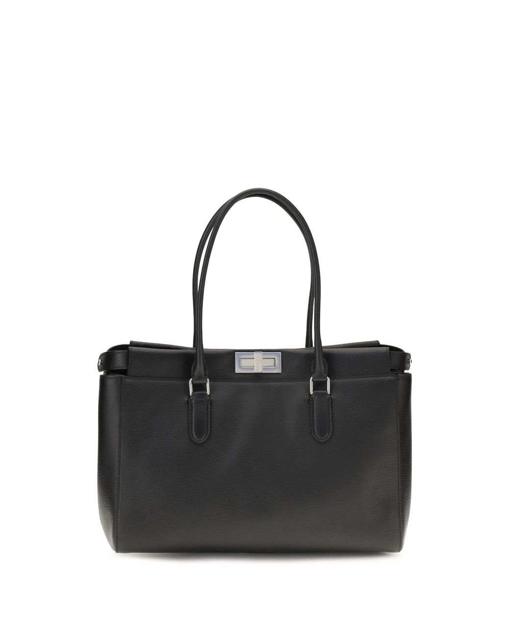 Fendi Black Peekaboo Small Tote Bag