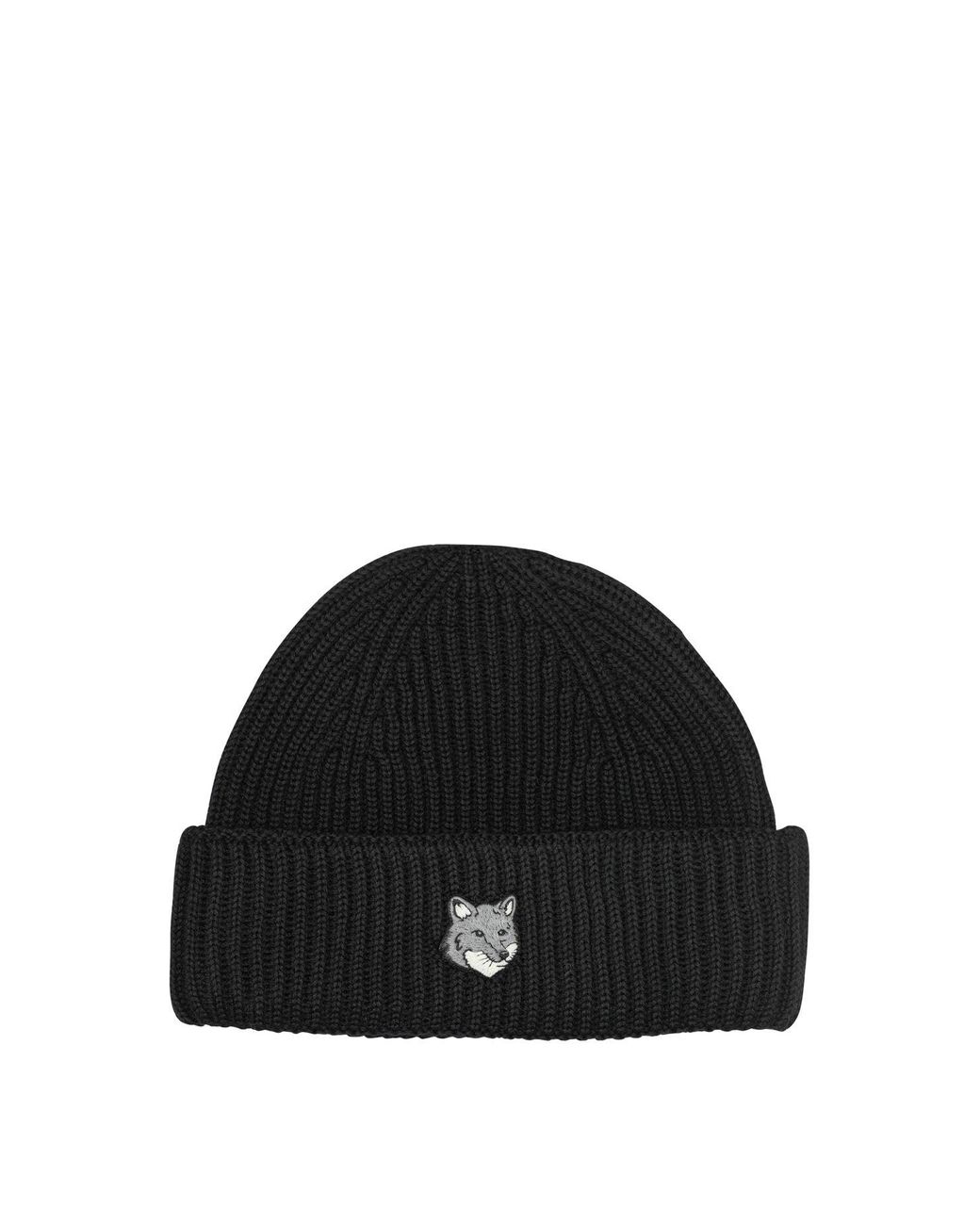 Maison Kitsuné Black Fox Head Beanie