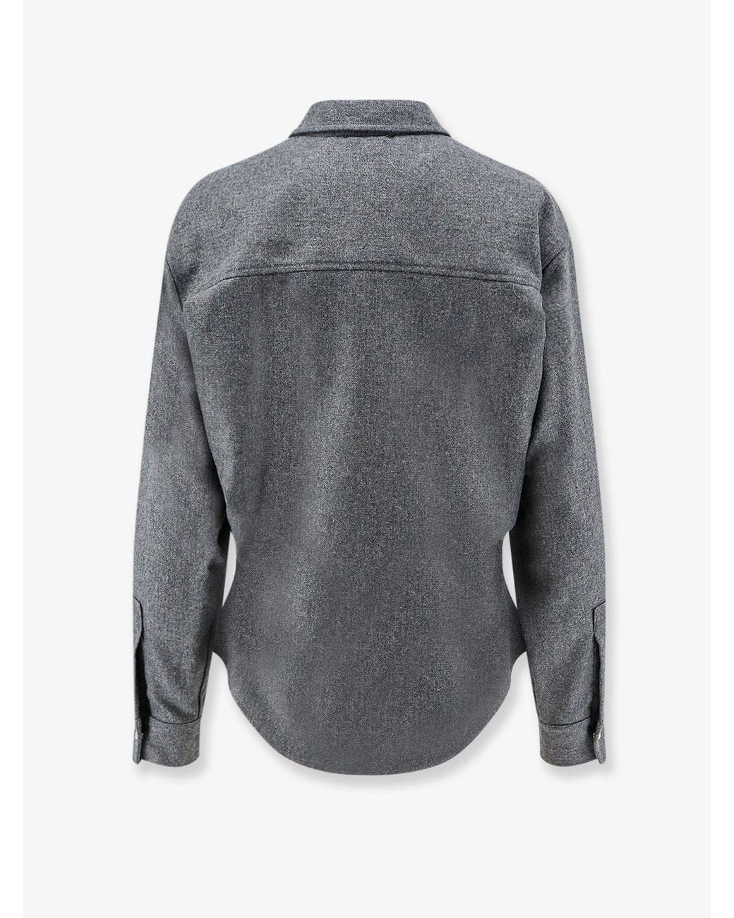 Nude Gray Wool Blend Shirt