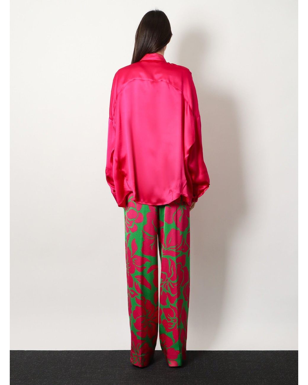 Dries Van Noten Pink Silk Blouse