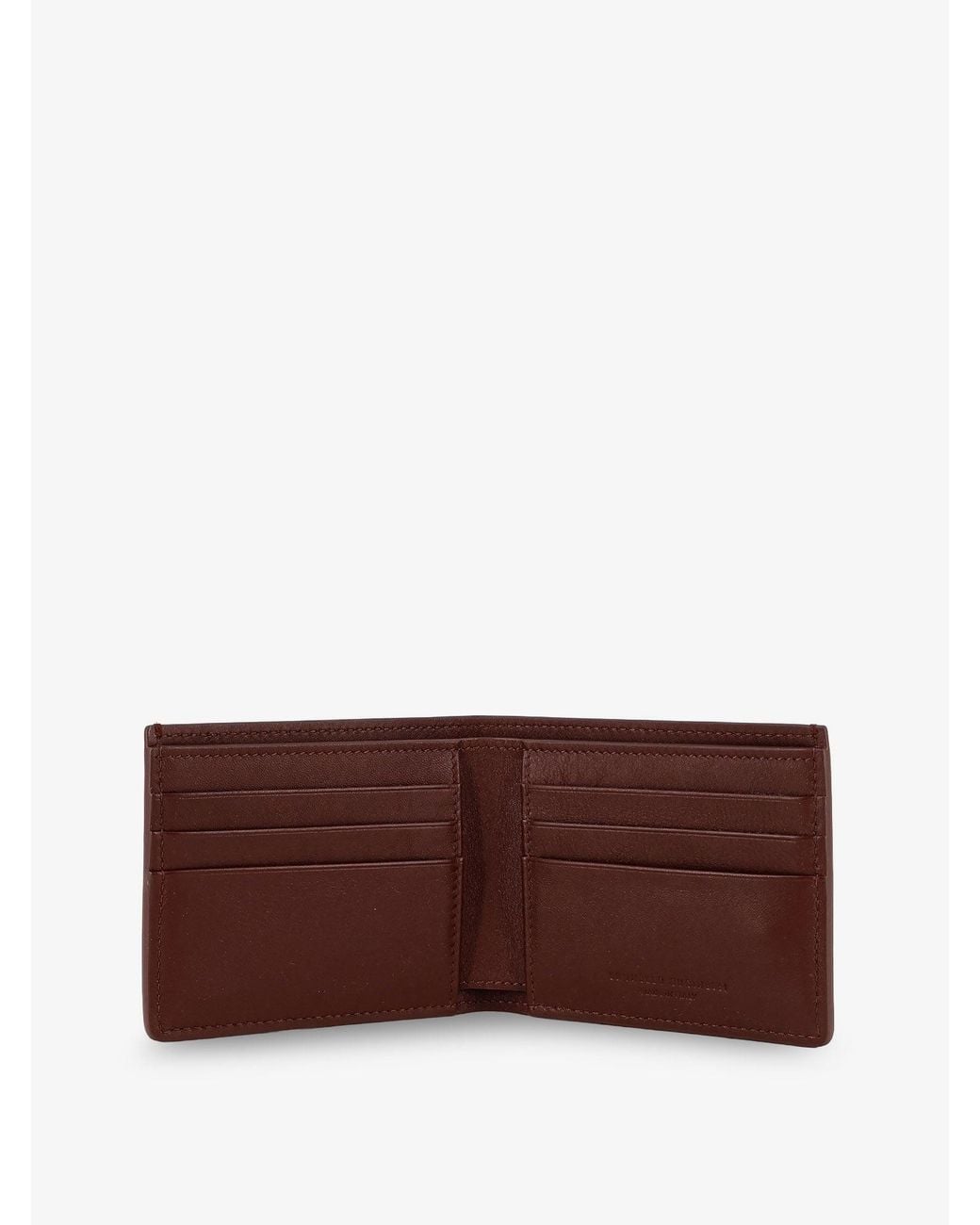Brunello Cucinelli Purple Hammered Leather Wallet With Engraved Logo for men