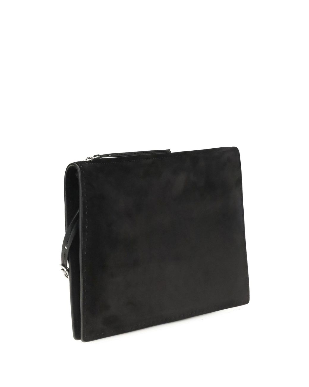 Phoebe Philo Black Glove Suede Clutch