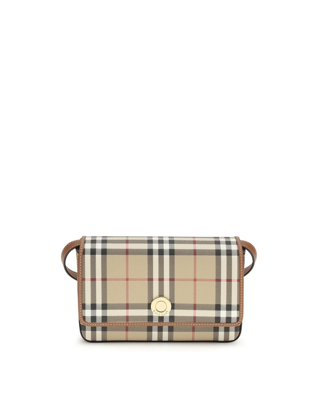 Burberry White Hampshire Mini Shoulder Bag