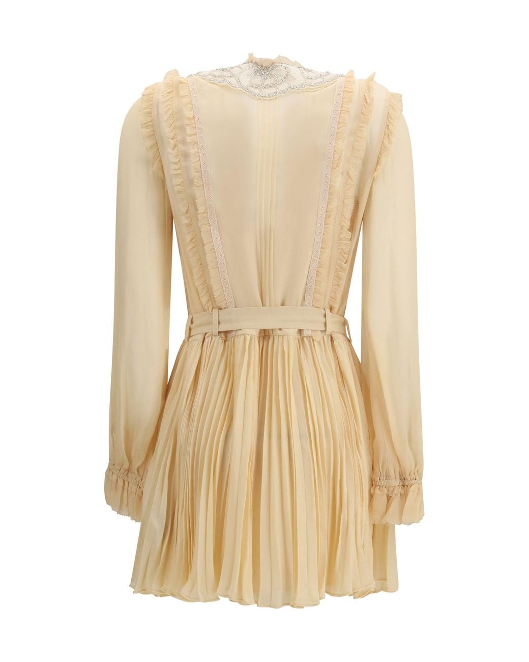 Self-Portrait Natural Short Dresses