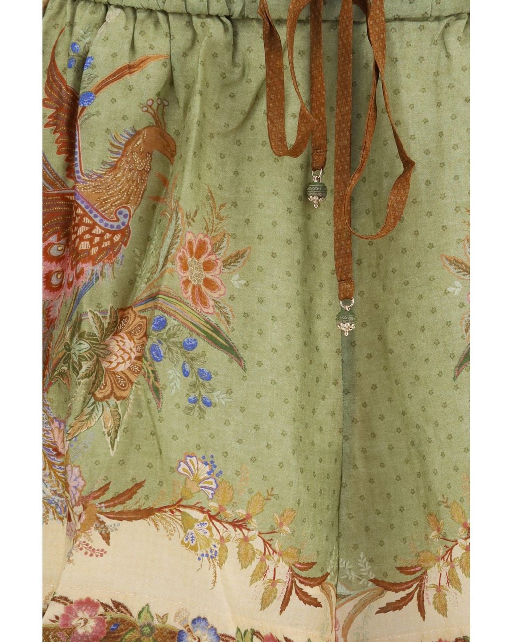 Zimmermann Natural Indra Relaxed Silk Drawstring Shorts