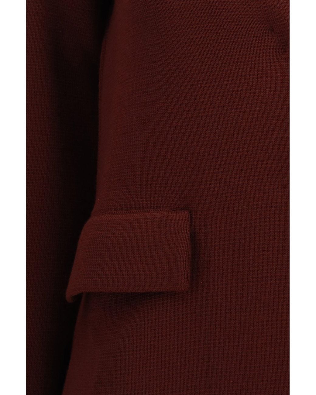 Ella Red Celine Merino Wool Dress Bordeaux
