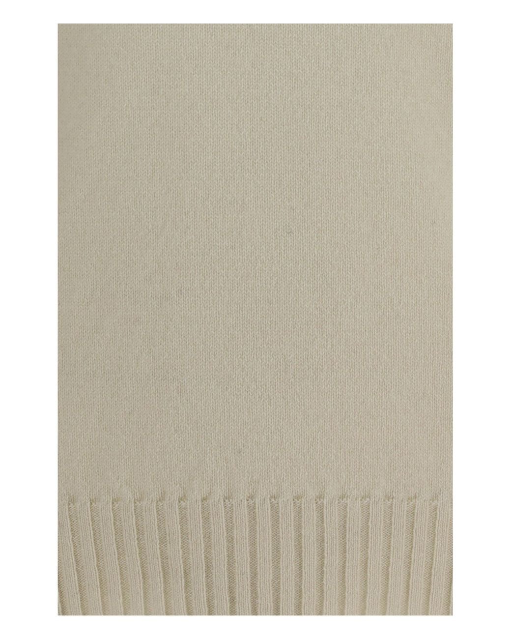 Piacenza Cashmere White Crewneck Sweater for men