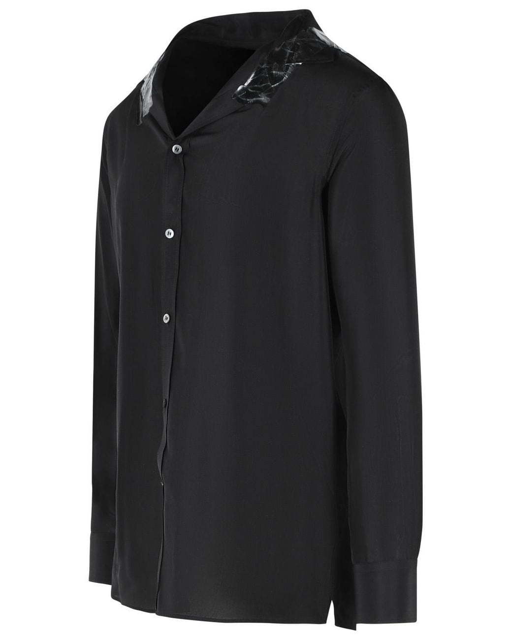 Maison Margiela Black Silk Shirt for men