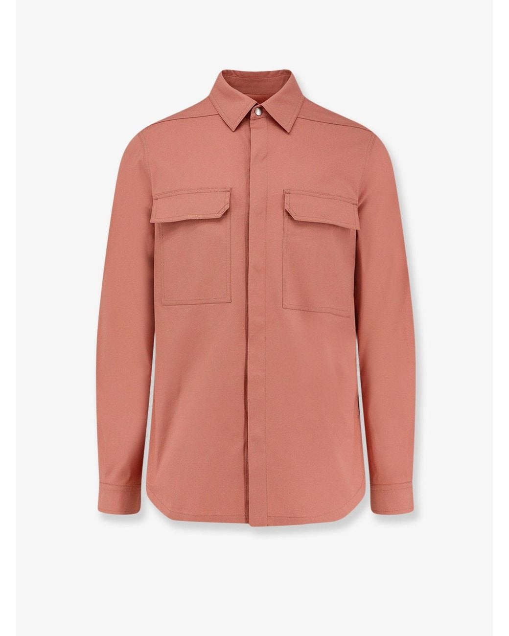 Rick Owens Pink Organic Cotton Shirt for men