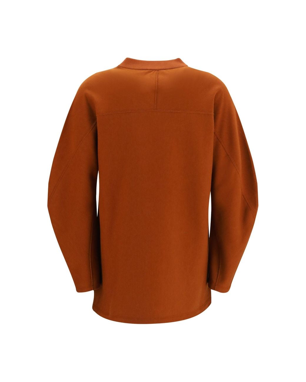 Loro Piana Brown Balloon-Sleeve Sweatshirt Sanguine Pencil