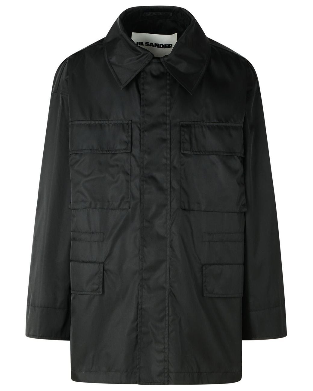Jil Sander Black Polyamide Jacket for men