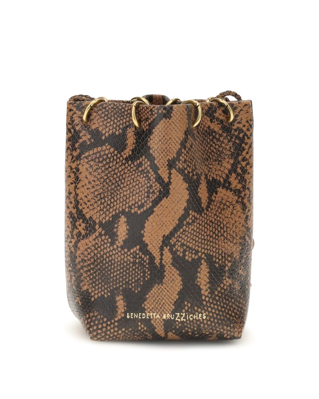 Benedetta Bruzziches Brown Doudou Petite Bucket Bag
