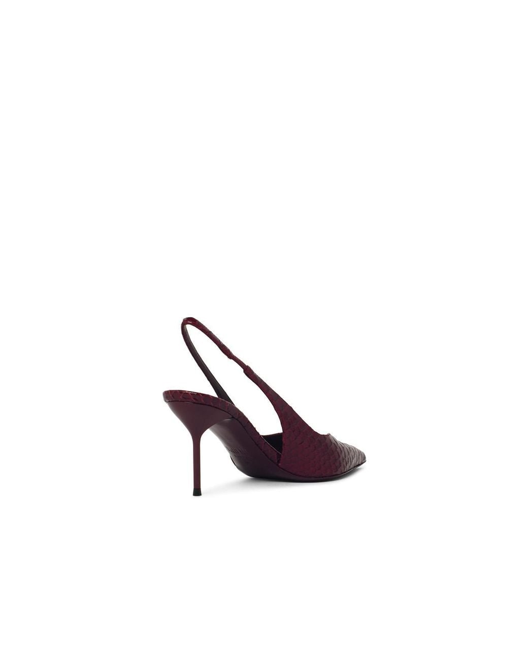 Paris Texas Purple 'Lidia 70' Deep Leather Slingbacks