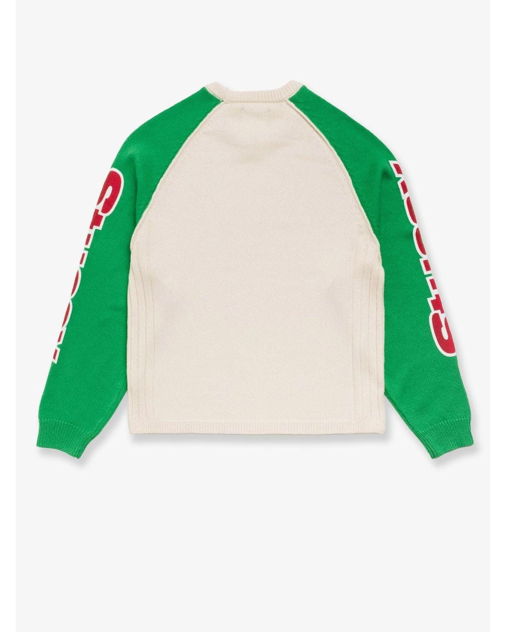 Stussy Green Two-Tone Raglan Sweater for men