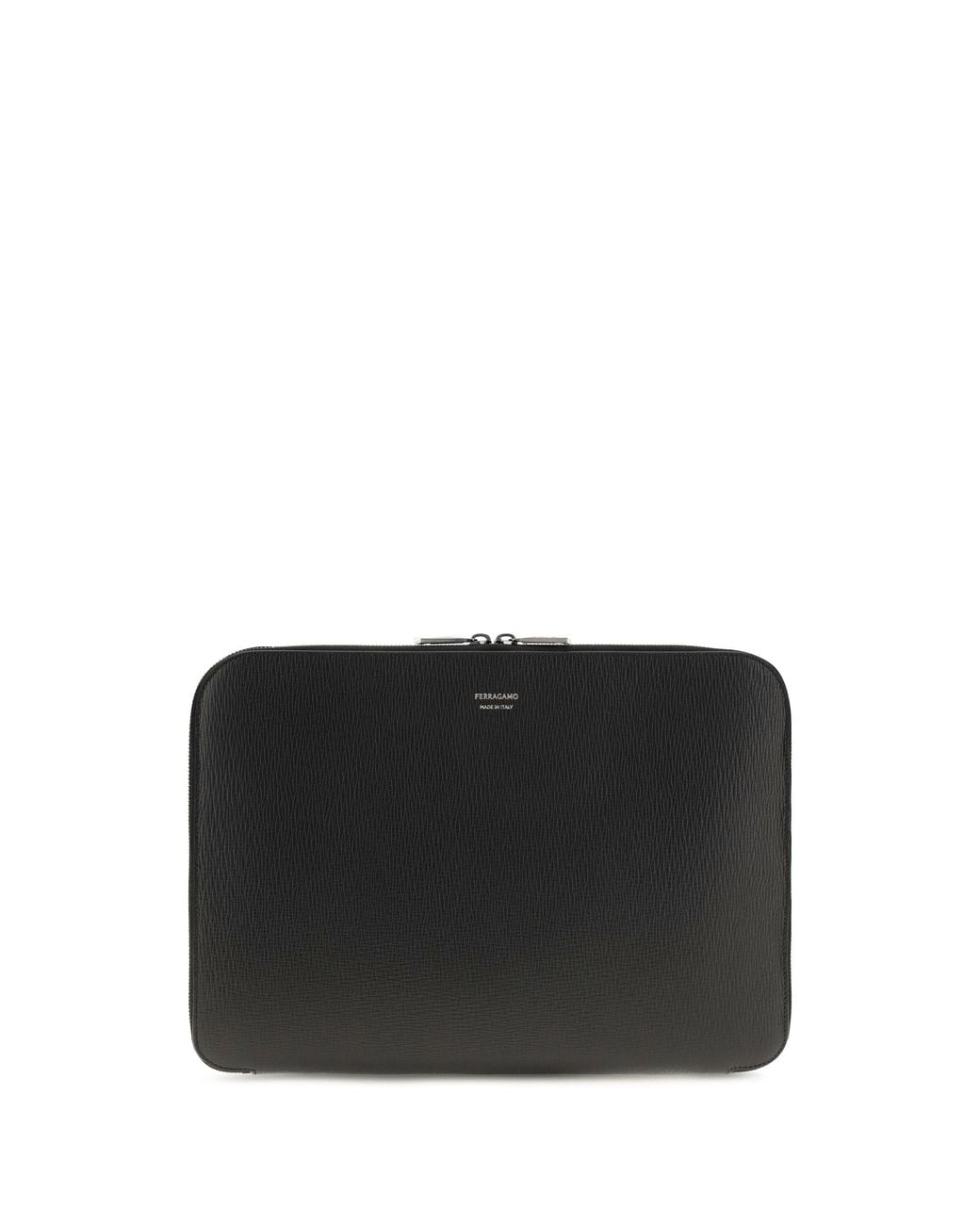 Ferragamo Black Gancini Document Holder for men