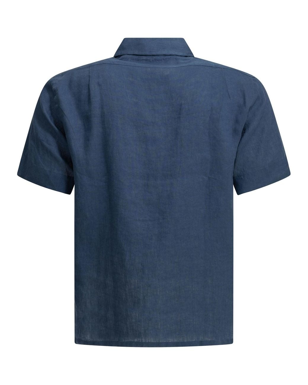 Polo Ralph Lauren Blue Classic-Fit Casual Shirt With Logo for men