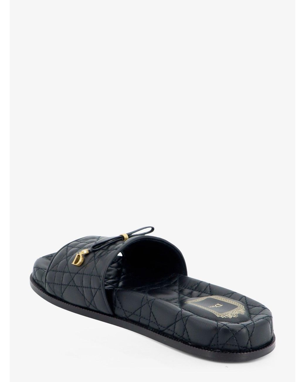 Dior Multicolor Dior Cannage Quilted Leather Sandals