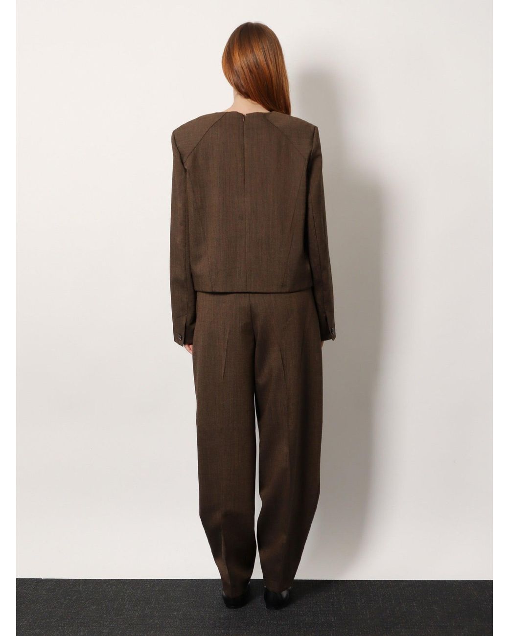 Soeur Brown Giovana Virgin Wool Sweater