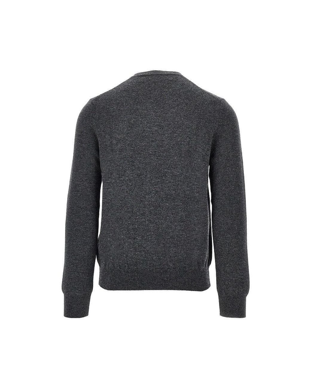 COMME DES GARÇONS PLAY Blue Wool Cardigan With Heart Patch for men