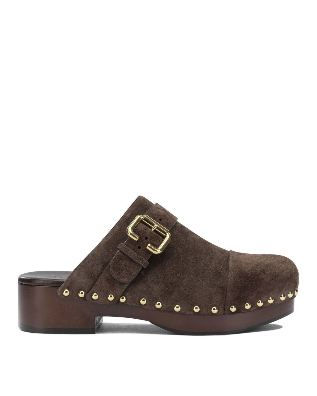 Chloé Brown "Jeannette" Clogs