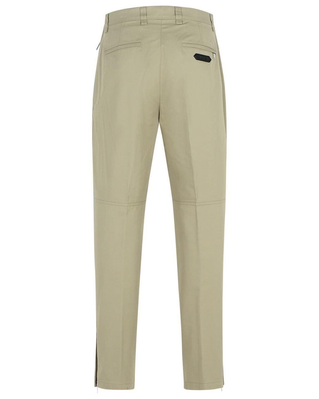 Lanvin Natural 'Biker' Cotton Pants for men