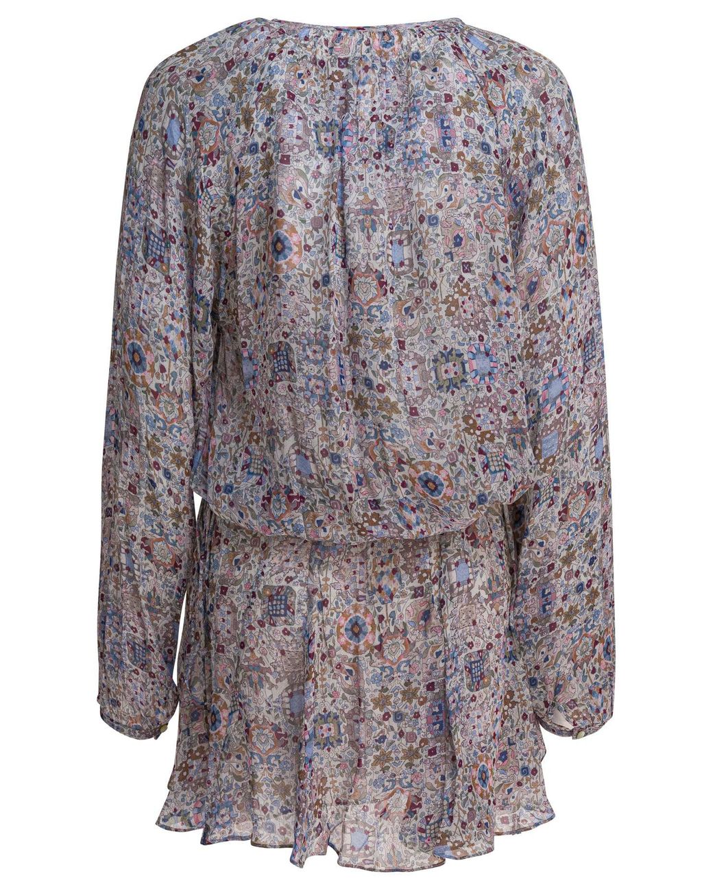 Isabel Marant Gray Floral Flared Dress