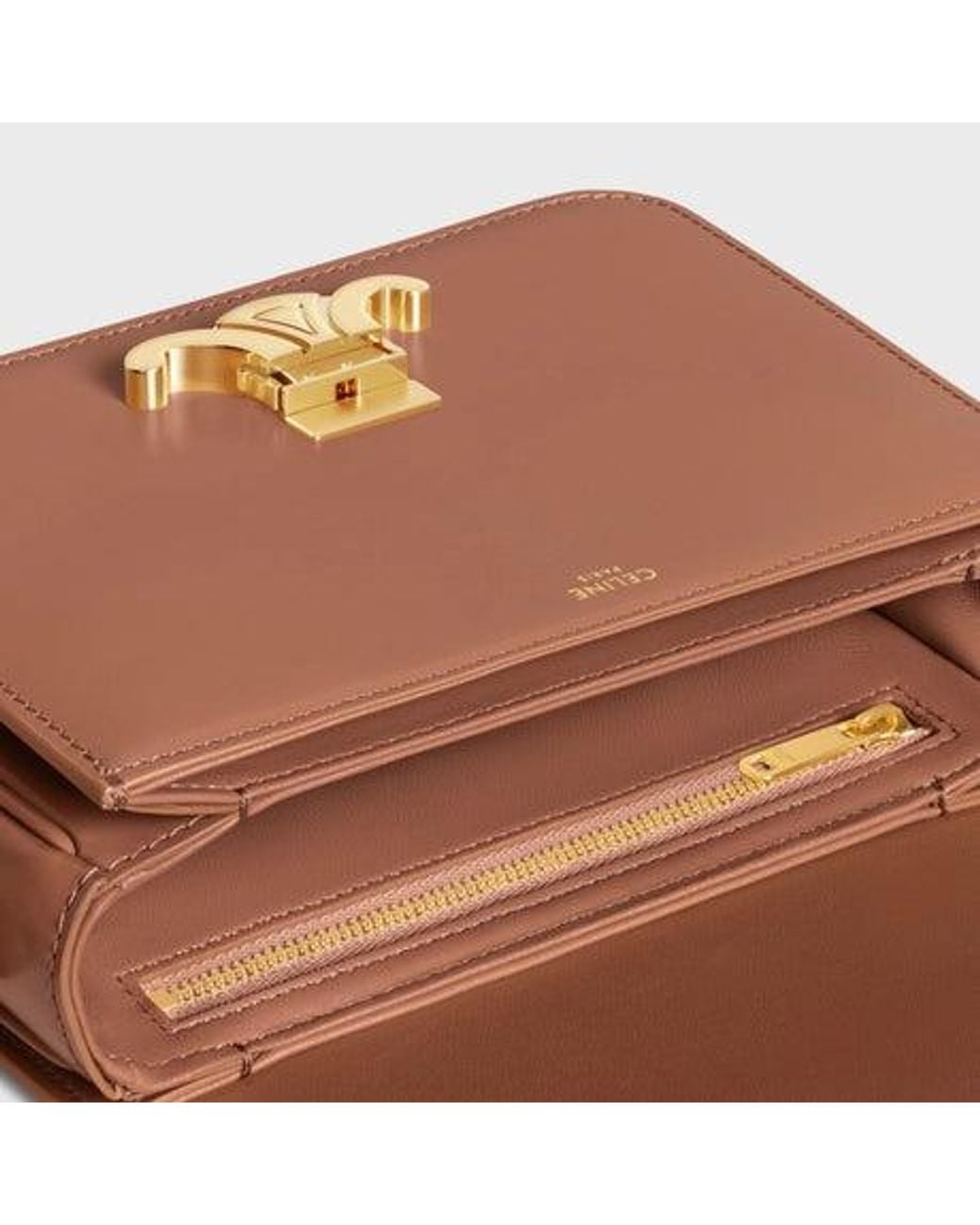 Céline Brown "Teen Triomphe" Crossbody Bag