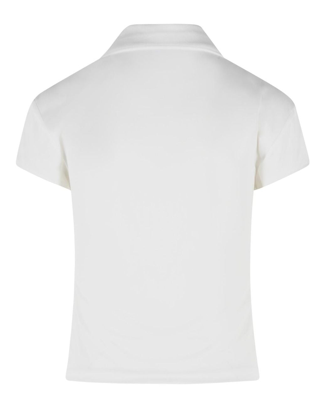 Courreges White Polyester Polo Shirt