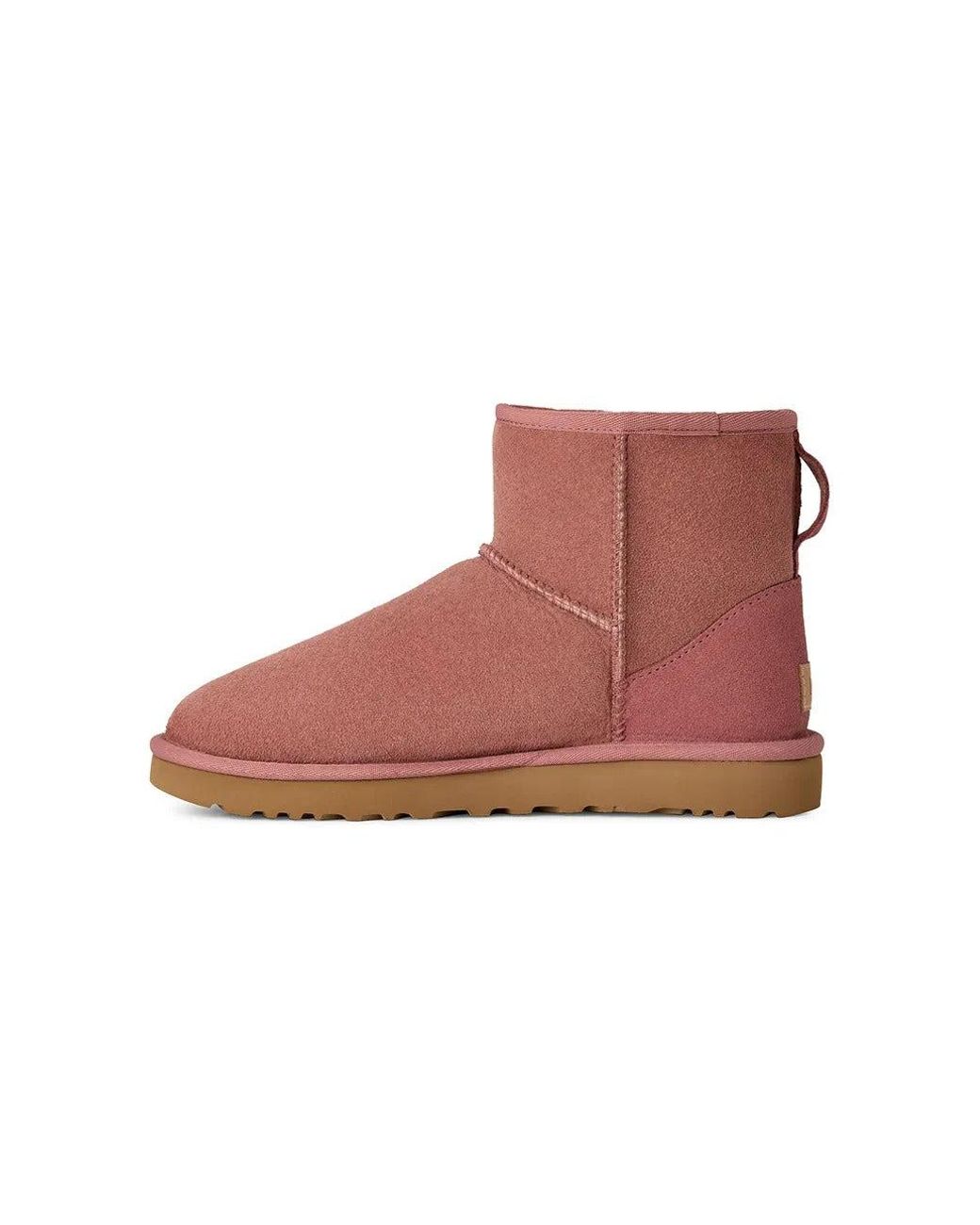 Ugg Pink "Classic Mini Ii" Ankle Boots