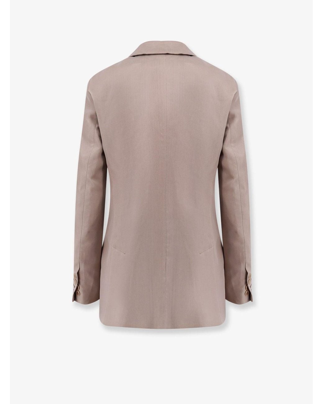Max Mara Natural Mxsfeltro Silk Blazer